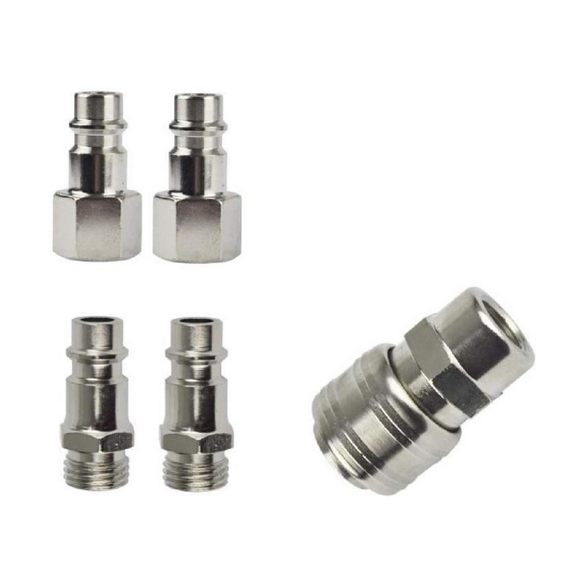 Set Porcas 1/4" Ar Comprimido 5 Unidades